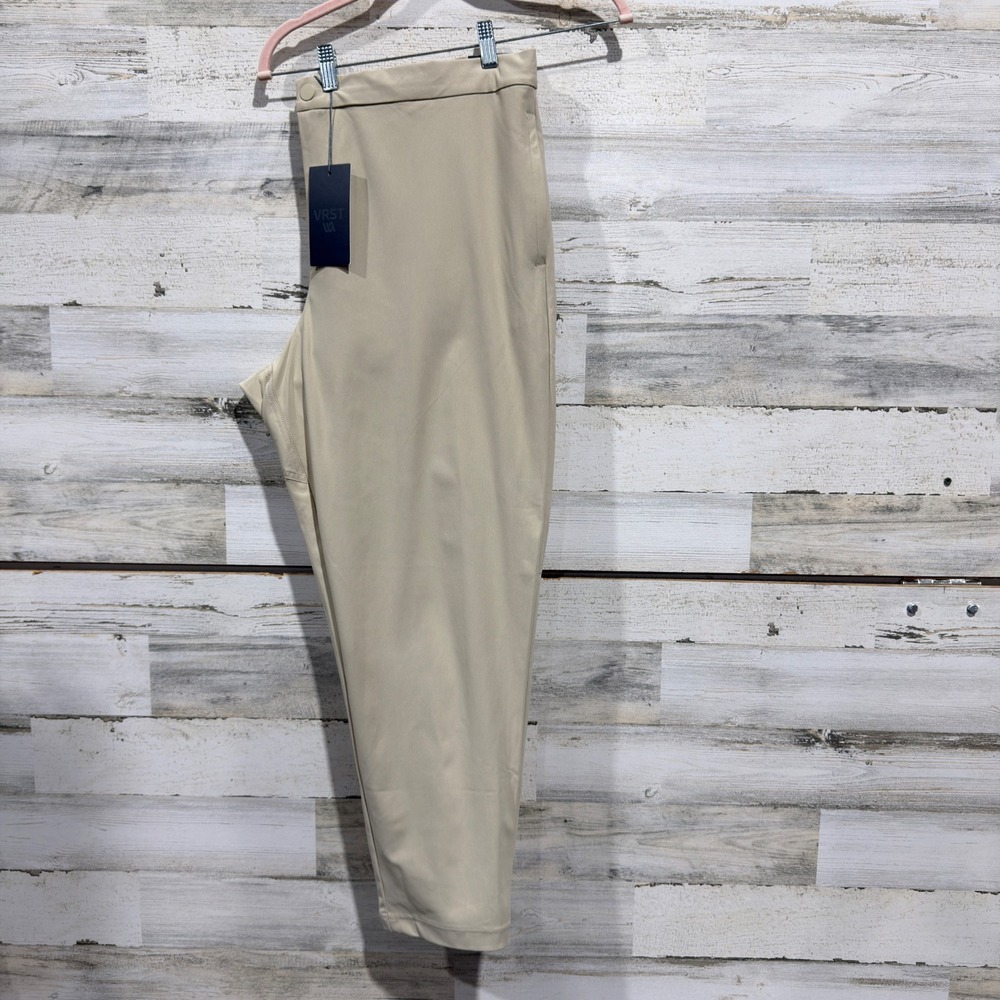VRST Limitless Slim Taper Pant Men XXL Khaki Sand Stretch Tech NWT